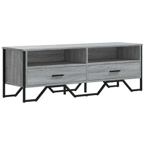 Fynd vidaXL Tv-bänk grå sonoma 122x34x41 cm konstruerat trä