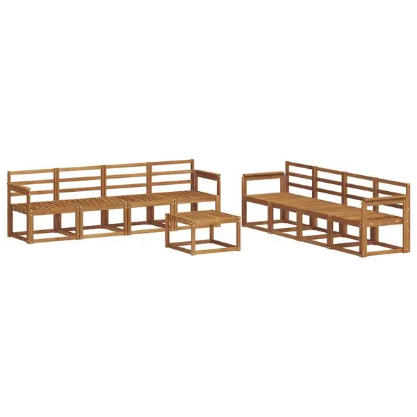 vidaXL Utomhussoffset 9 pcs Naturfärg Kundfavorit