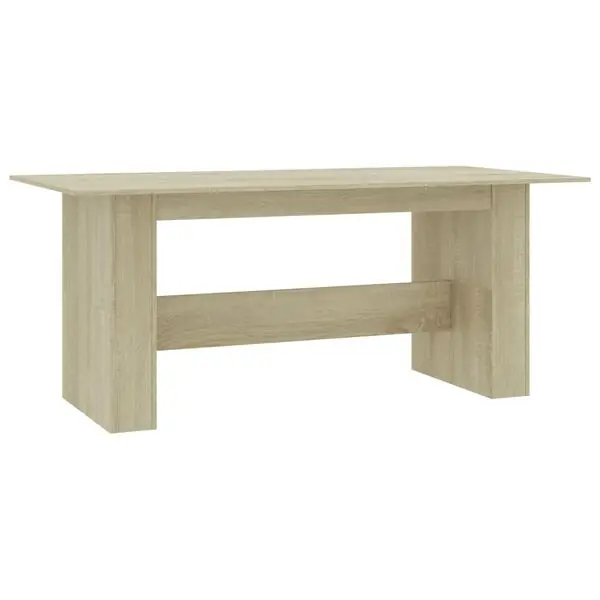 vidaXL Matbord sonoma-ek 180x90x76 cm konstruerat trä Snabb frakt