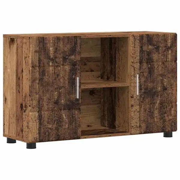 Premium vidaXL Sideboard med hylla FLORIN Gammalt trä 88,5 x 30,5 x 55,5 cm