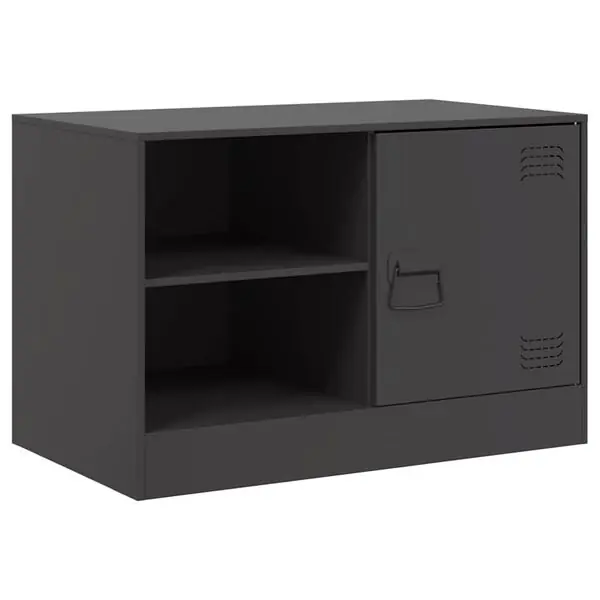 Sänkt pris vidaXL TV-skåp svart 67x39x44 cm stål