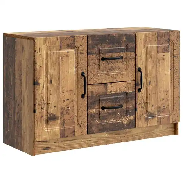 vidaXL Sideboard Gammalt trä 89 x 34,5 x 57 cm Konstruerat trä Lägg i varukorgen