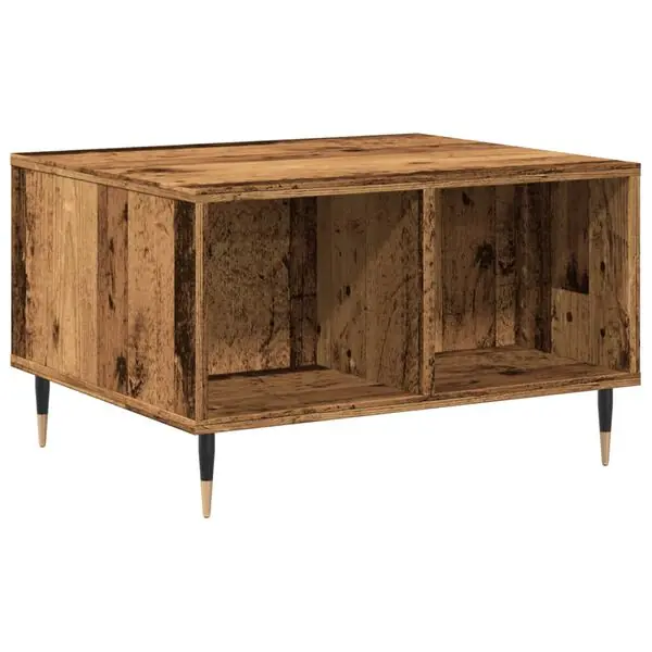 Kundfavorit vidaXL Soffbord åldrat trä 60x50x36,5 cm konstruerat trä