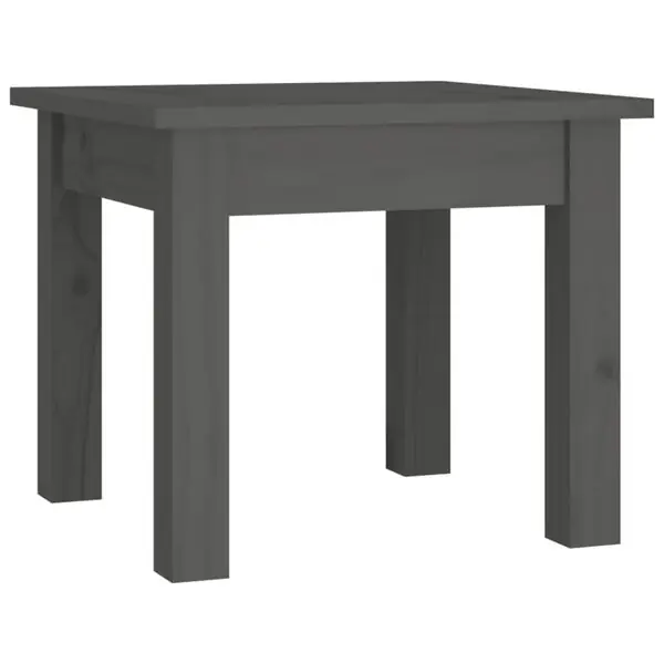 vidaXL Soffbord grå 35x35x30 cm massiv furu Nyhet