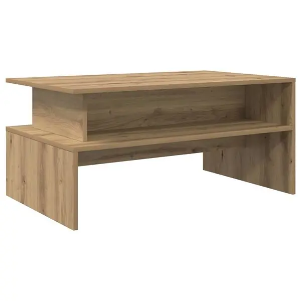 vidaXL Kaffeebord Artisan Ek 90 x 55 x 42,5 cm Konstruerat trä Outlet