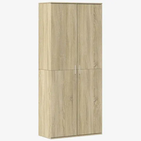 vidaXL Högskåp sonoma-ek 80x35x180 cm konstruerat trä Erbjudandepris