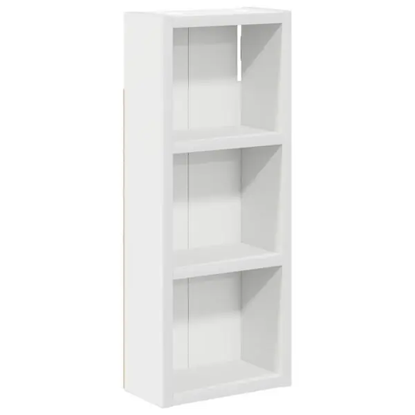 vidaXL Badrumsväggskåp med hylla Vit 20 x 10 x 50 cm Konstruerat trä Expressleverans