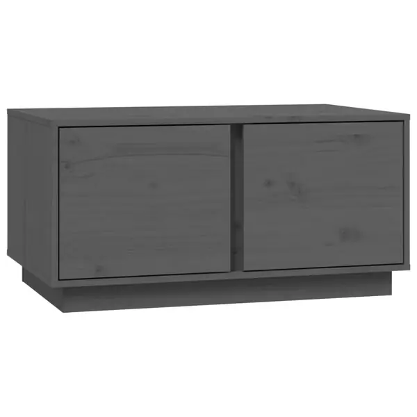 risnedsättning vidaXL Soffbord grå 80x50x40 cm massivt furu
