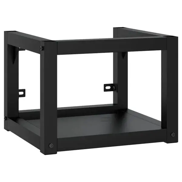 Snabb frakt vidaXL Väggmonterad ram för tvättställ svart 40x38x31 cm järn