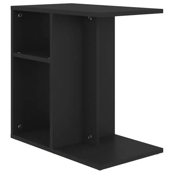 vidaXL Sidobord svart 50x30x50 cm konstruerat trä Rabatt