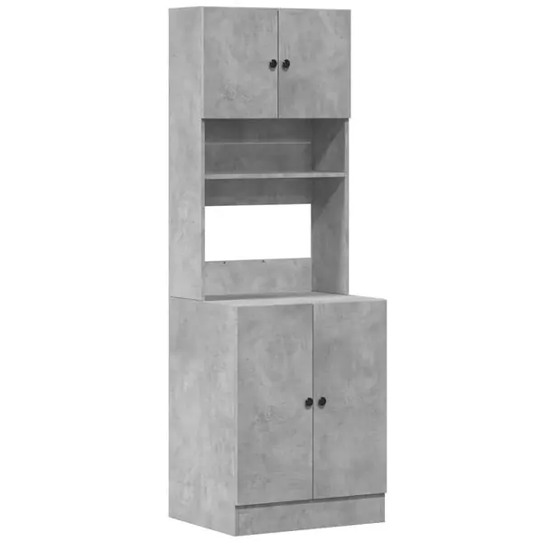 vidaXL Köksskåp betonggrå 60x50x180 cm konstruerat trä Erbjudandepris