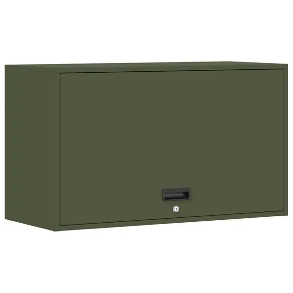 Begränsat antal vidaXL Vägghylla för garage Olivgrön 90 x 40 x 53 cm