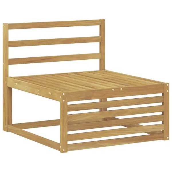 vidaXL Utomhus Mellansoffa Massivt Akaciaträ Vit 83 x 79 x 73 cm Köp online