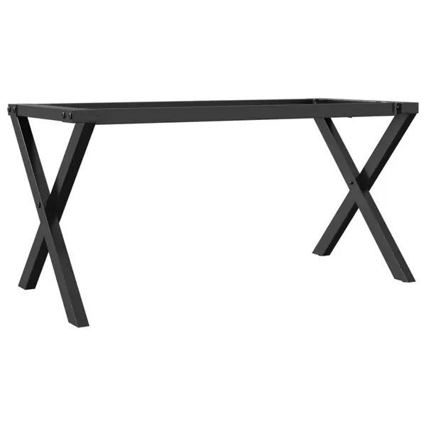 Outlet vidaXL Bordsben för soffbord X-ram 80x40x43 cm stål
