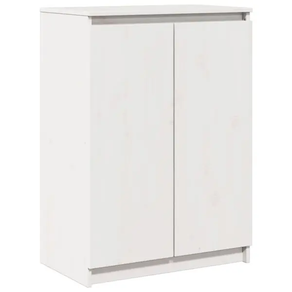 Erbjudandepris vidaXL Skänk vit 60x36x84 cm massiv furu