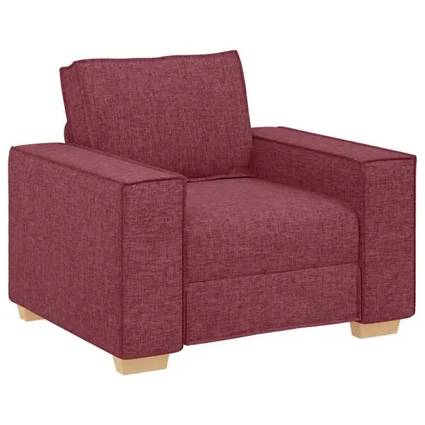 vidaXL Soffa vinröd 100x78x84 cm tyg Handla nu