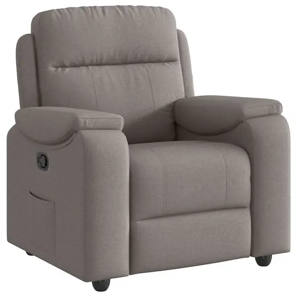 Köp nu vidaXL Reclinerfåtölj taupe tyg