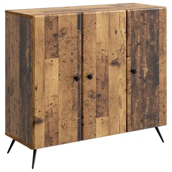 risnedsättning vidaXL Sideboard Gammalt trä 89 x 34,5 x 80 cm Konstruerat trä