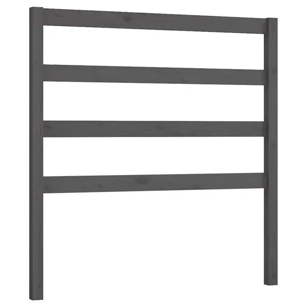 vidaXL Sänggavel grå 81x4x100 cm massiv furu Kampanjpris