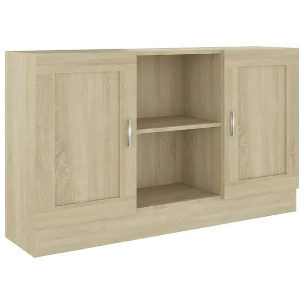 vidaXL Skänk sonoma-ek 120x30,5x70 cm konstruerat trä Billigare