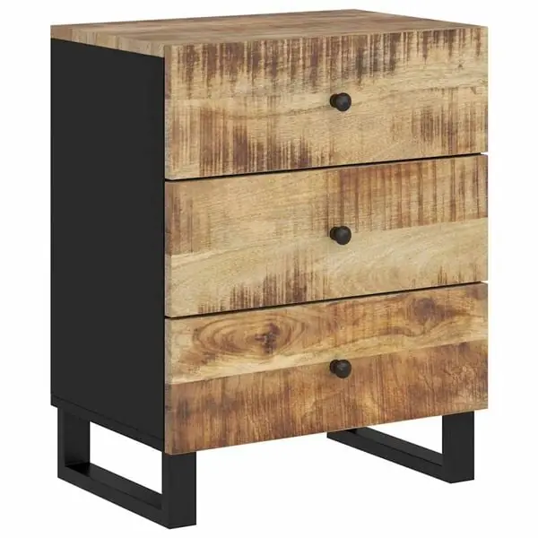 Köp nu vidaXL Sängbord 50x33x62 cm massivt mangoträ och konstruerat trä