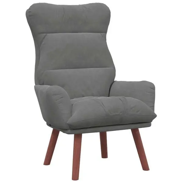 vidaXL fåtölj Mörkgrå 69 x 74 x 93 cm Sammet Beställ nu