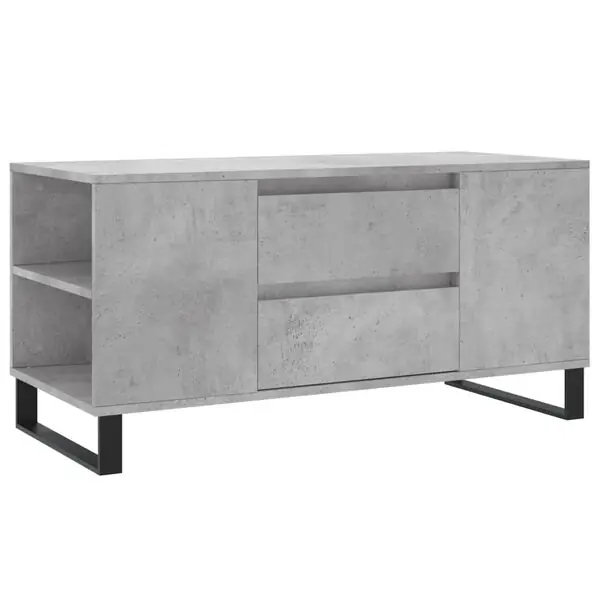 vidaXL Soffbord betonggrå 102x44,5x50 cm konstruerat trä Endast denna vecka