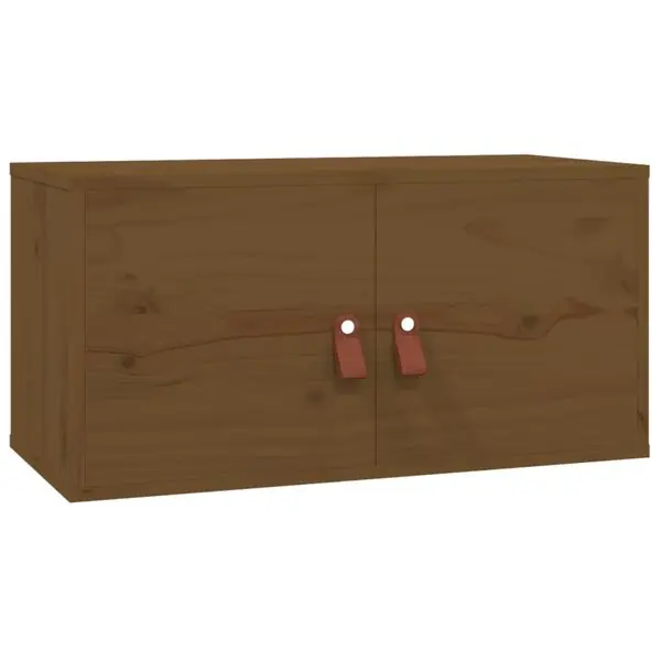 vidaXL Väggskåp honungsbrun 60x30x30 cm massiv furu Bästa pris