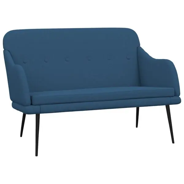Köp nu vidaXL Bänk blå 110x76x80 cm tyg