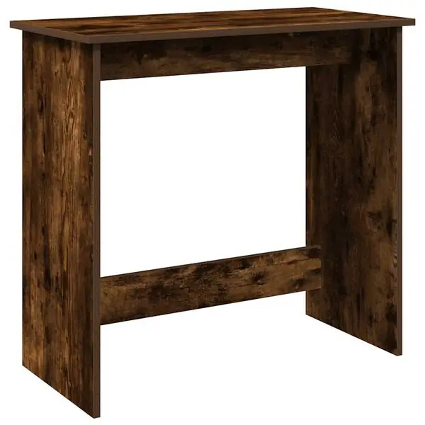 vidaXL Skrivbord rökfärgad ek 80x40x75 cm konstruerat trä Begränsad tid