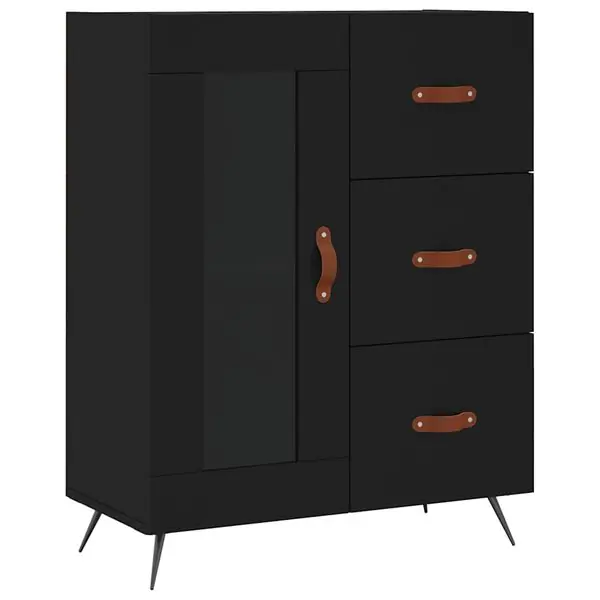 vidaXL Skåp svart 69,5x34x90 cm konstruerat trä Handla nu