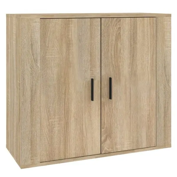 Nedsatt pris vidaXL Skänk sonoma-ek 80x33x70 cm konstruerat trä