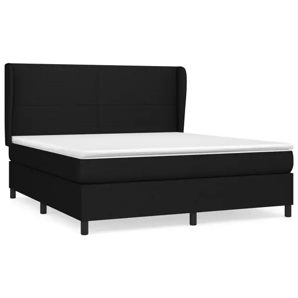 Köp online vidaXL Ramsäng med madrass svart 180x200 cm tyg
