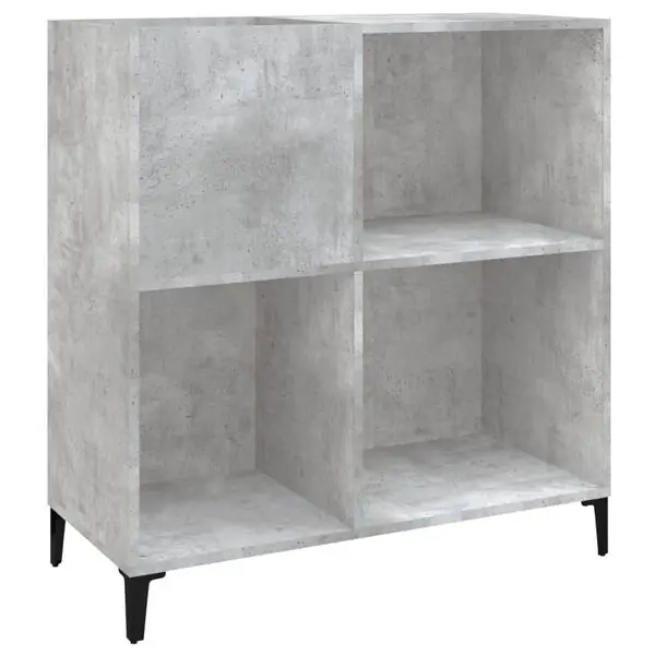 Endast denna vecka vidaXL Stereobänk betong-grå 84,5x38x89 cm konstruerat trä