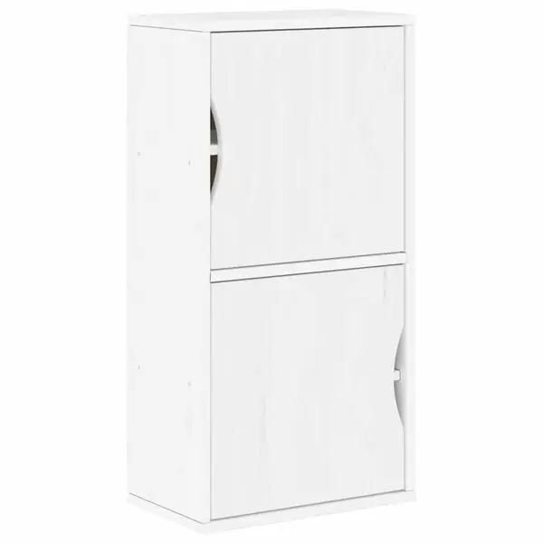 Reapris vidaXL Sidoskåp ODDA vit 40x24x79 cm massivt trä furu