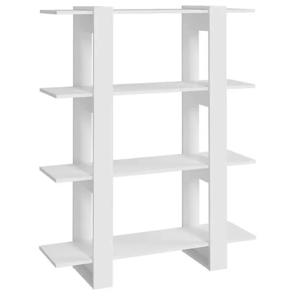 vidaXL Bokhylla/Rumsavdelare vit 100x30x123,5 cm Billig