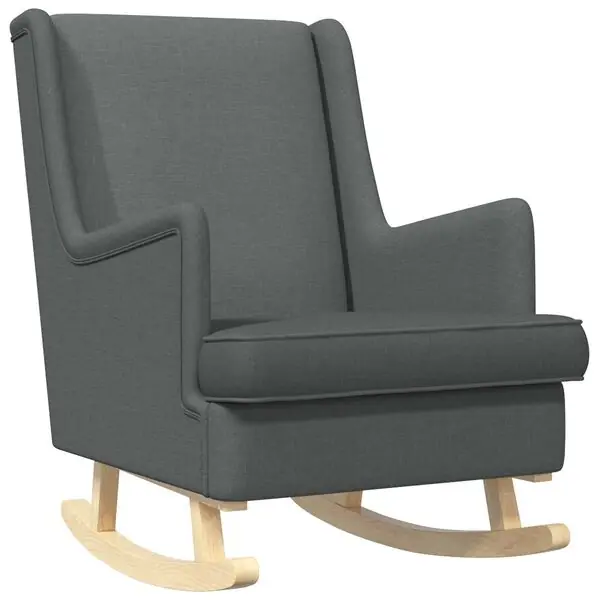 vidaXL Gungstol Mörkgrå 62 x 80 x 85 cm tyg Nyhet