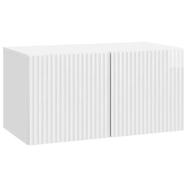 vidaXL Väggmonterad TV-bänk Vit högglans 59,5 x 31 x 30 cm Kundfavorit