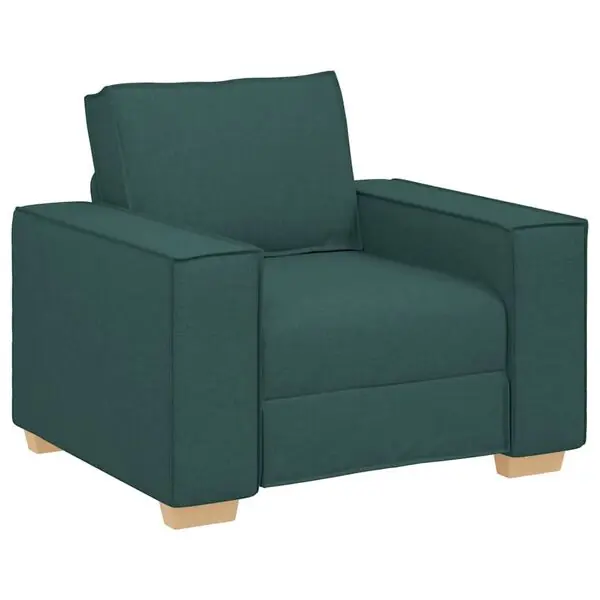 vidaXL Soffa mörkgrön 100x78x84 cm tyg Utförsäljning