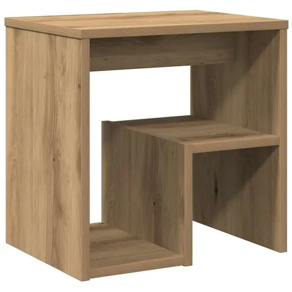 vidaXL Sängbord ek 40x30x40 cm konstruerat trä risnedsättning