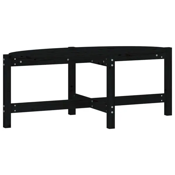 Bästa pris vidaXL Soffbord svart 118x63x45 cm massiv furu