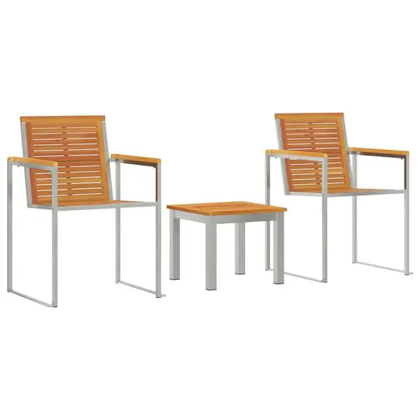 Utförsäljning vidaXL Solstol 3 pcs Brun Massivt Akaciaträ