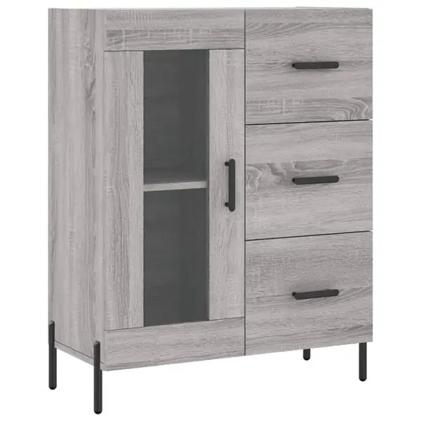 vidaXL Skänk grå sonoma 69,5x34x90 cm konstruerat trä Beställ idag