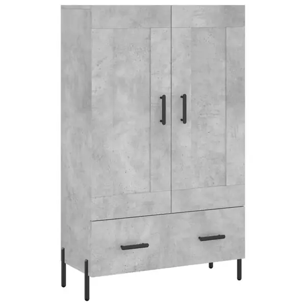 Utförsäljning vidaXL Högskåp betonggrå 69,5x31x115 cm konstruerat trä