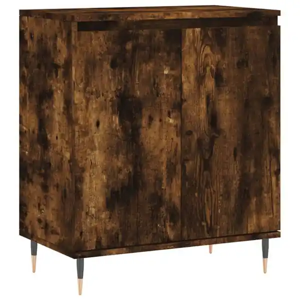 Populärt val vidaXL Byrå rökfärgad ek 60x35x70 cm konstruerat trä