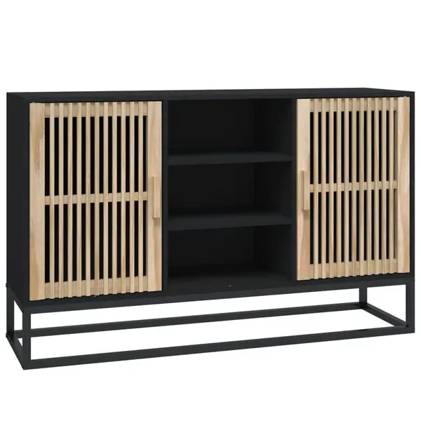Premium vidaXL Förvaringsskåp svart 105x30x65 cm konstruerat trä