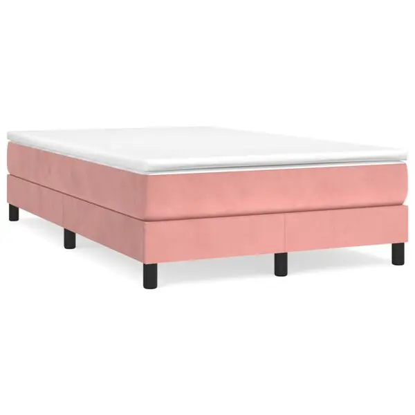 Köp online vidaXL Ramsäng med madrass rosa 120x200 cm sammet