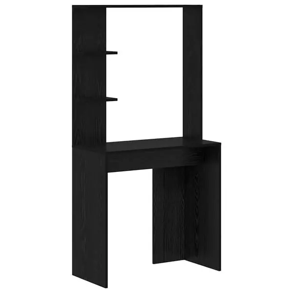 vidaXL Skrivbord Svart Ek 78,5 x 37 x 154,5 cm Konstruerat trä Nedsatt pris