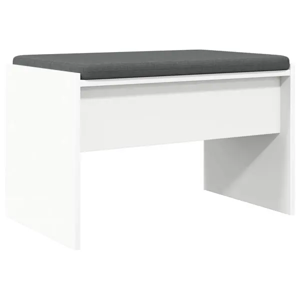 Populärt val vidaXL Hallbänk med kudde Betonggrå 83 x 38 x 40 cm