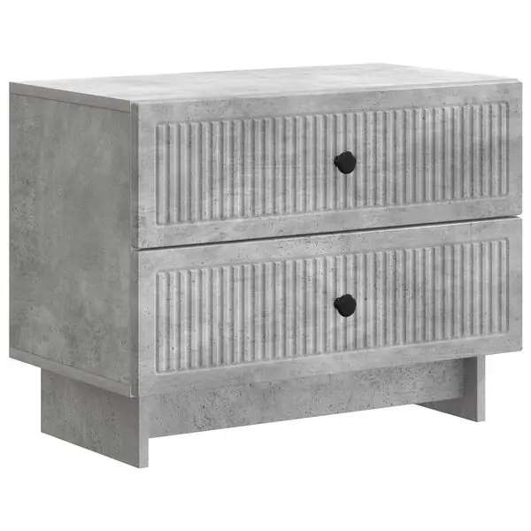vidaXL Nattduksbord Betonggrå 62 x 34,5 x 47,5 cm Konstruerat trä Rabatt